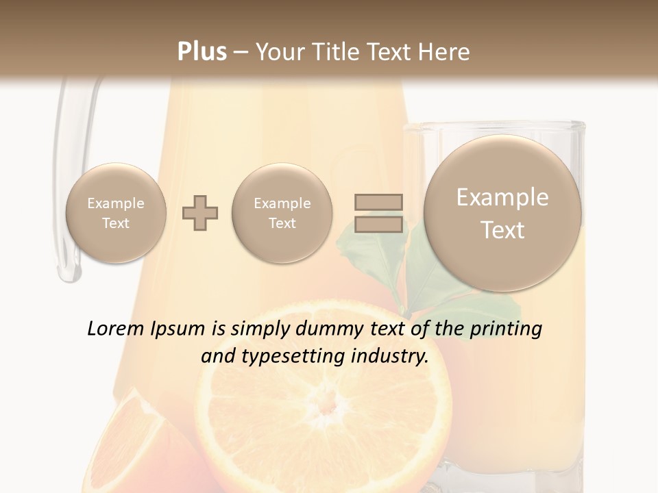 Glass Isolated Tropical PowerPoint Template