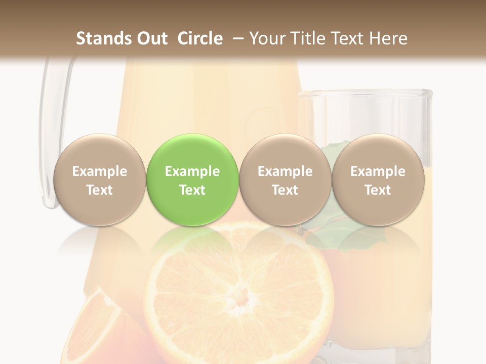 Glass Isolated Tropical PowerPoint Template