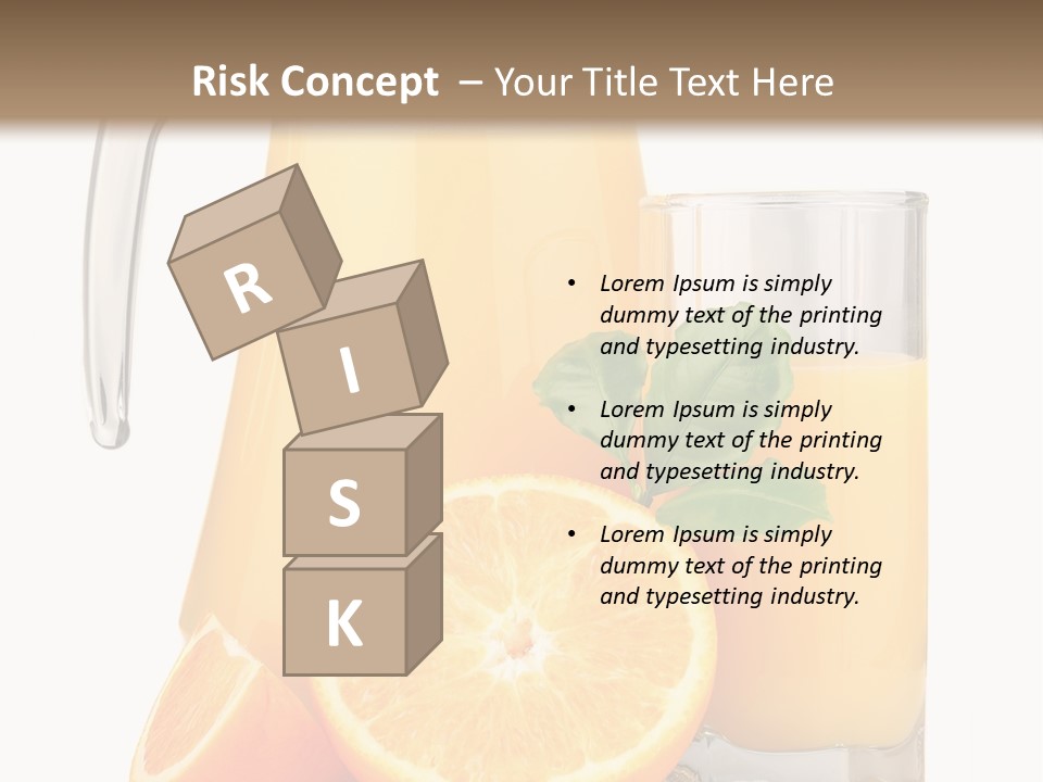 Glass Isolated Tropical PowerPoint Template