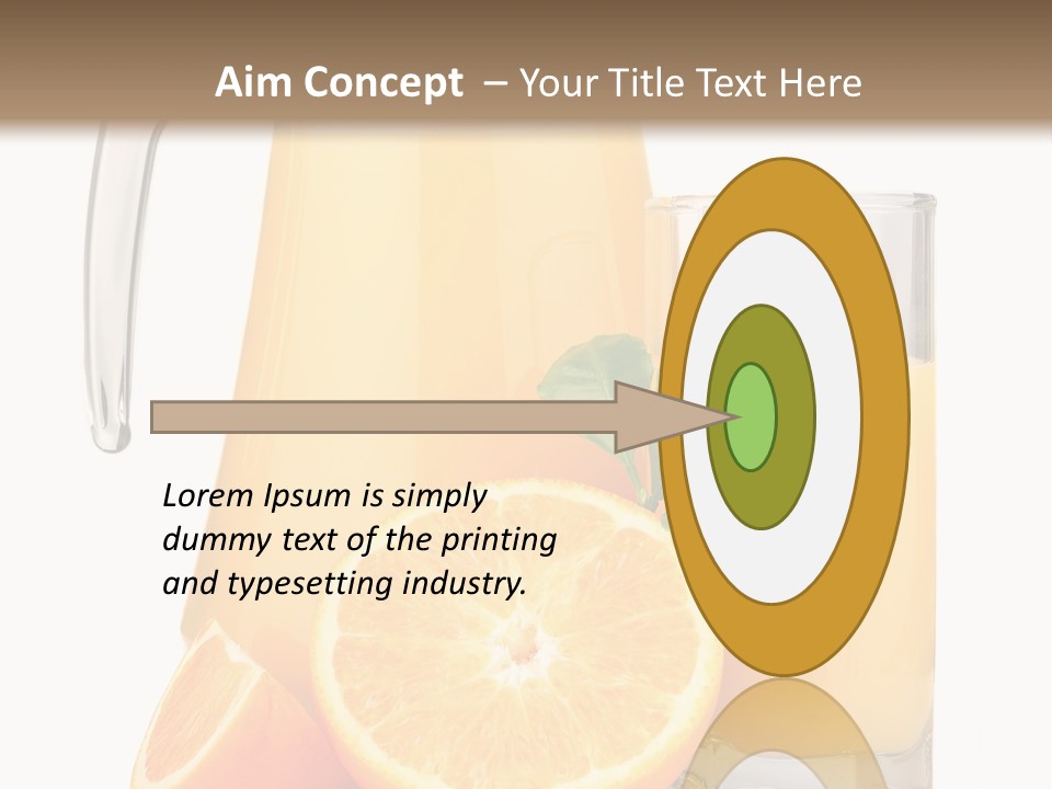 Glass Isolated Tropical PowerPoint Template