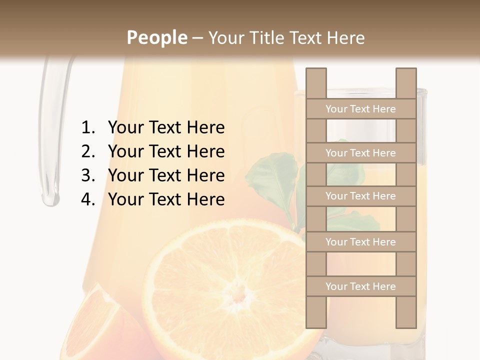 Glass Isolated Tropical PowerPoint Template