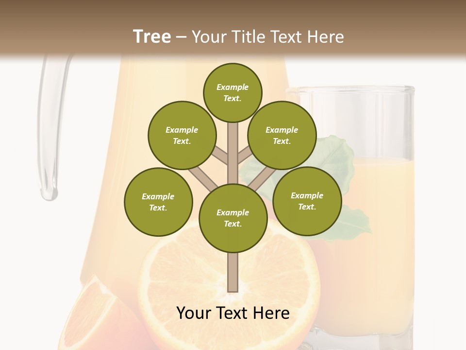 Glass Isolated Tropical PowerPoint Template