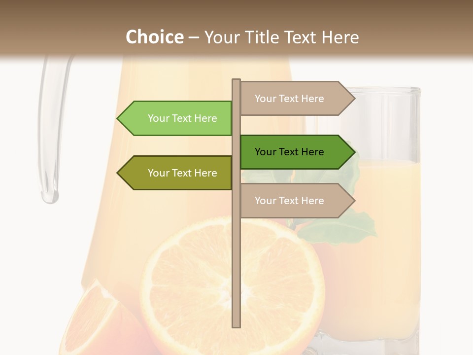 Glass Isolated Tropical PowerPoint Template
