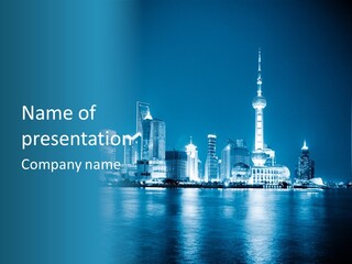 Architecture Business Skyline PowerPoint Template