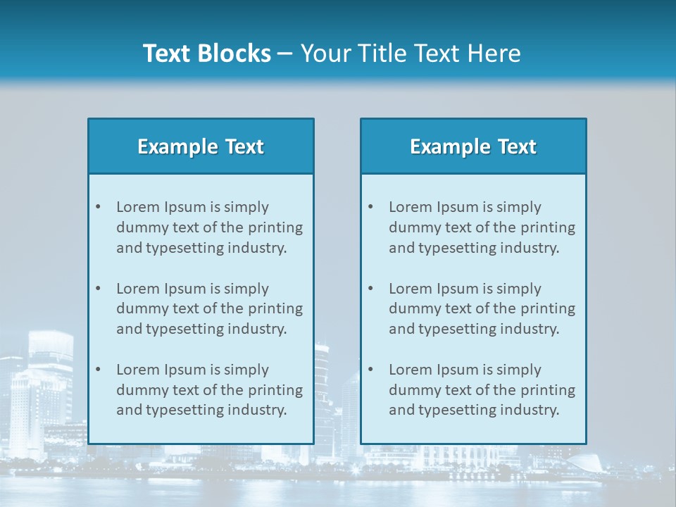 Architecture Business Skyline PowerPoint Template