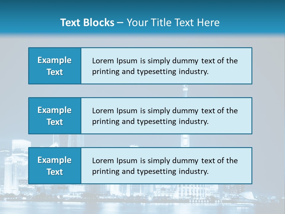 Architecture Business Skyline PowerPoint Template