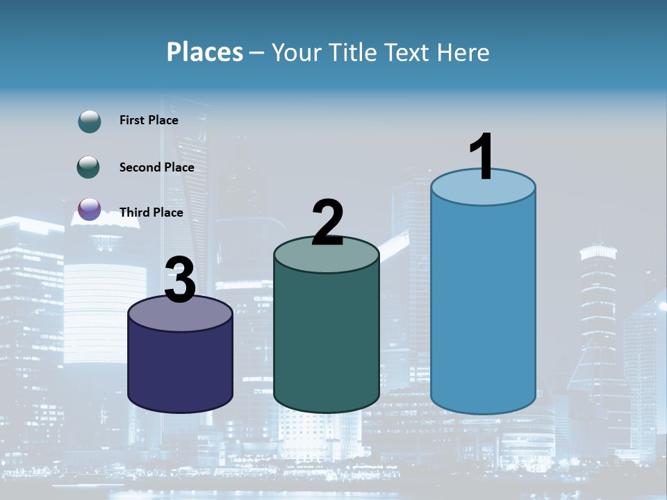 Cityscape Oriental Office PowerPoint Template