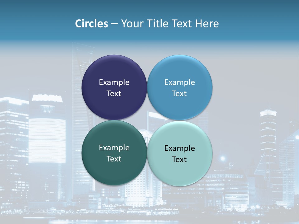 Cityscape Oriental Office PowerPoint Template