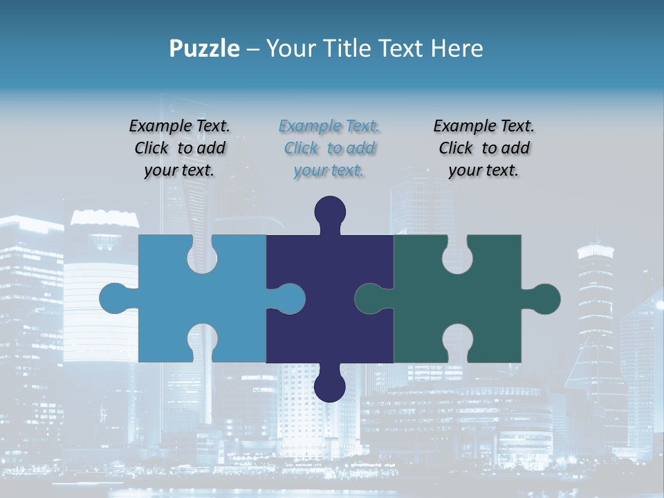 Cityscape Oriental Office PowerPoint Template