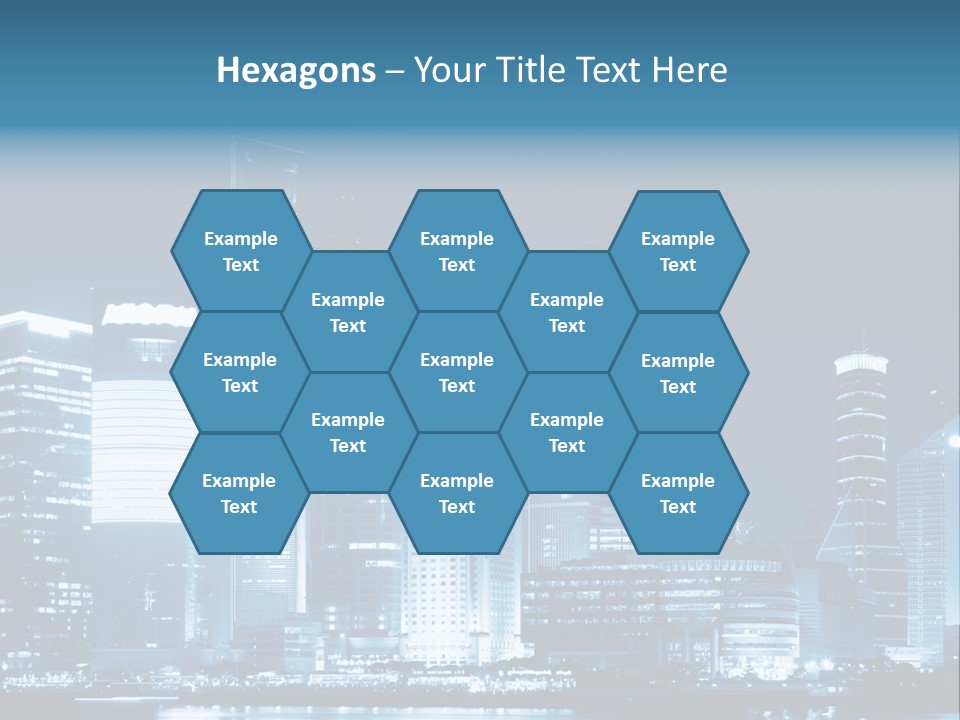 Cityscape Oriental Office PowerPoint Template