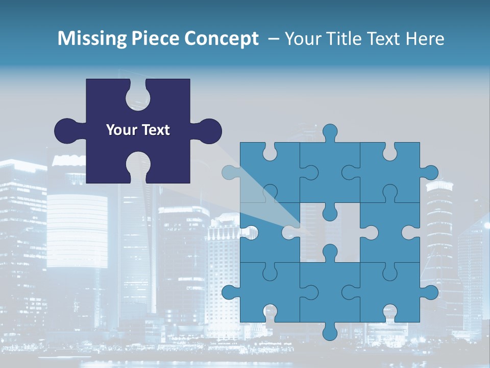 Cityscape Oriental Office PowerPoint Template