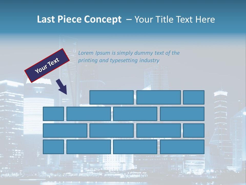 Cityscape Oriental Office PowerPoint Template