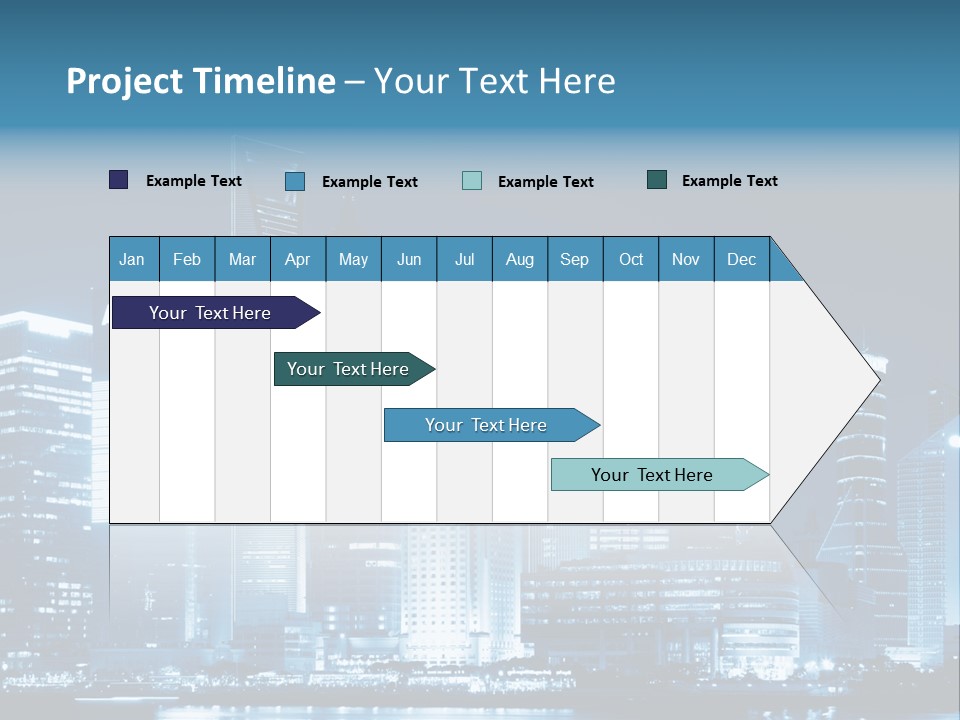 Cityscape Oriental Office PowerPoint Template