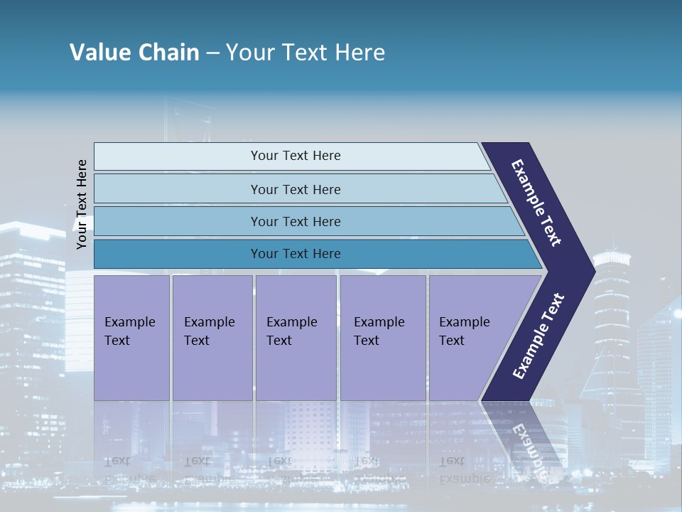 Cityscape Oriental Office PowerPoint Template
