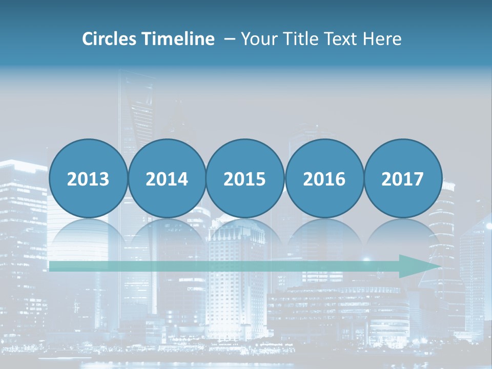 Cityscape Oriental Office PowerPoint Template