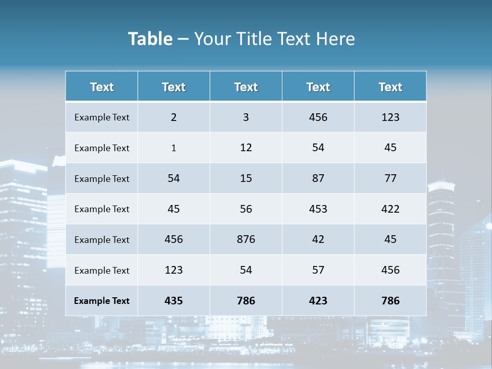Cityscape Oriental Office PowerPoint Template