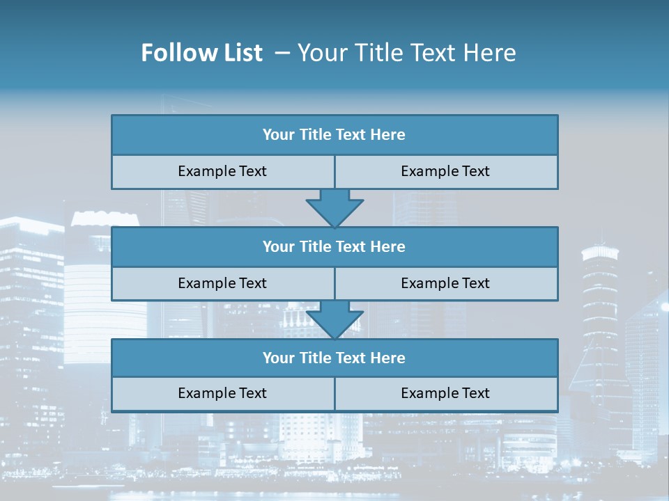 Cityscape Oriental Office PowerPoint Template