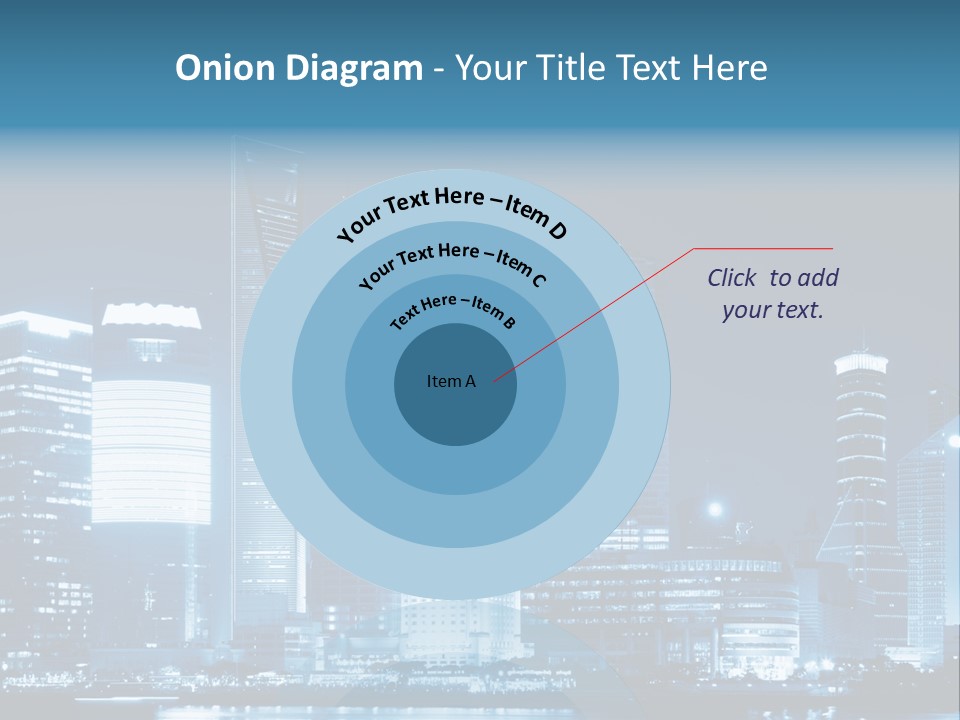 Cityscape Oriental Office PowerPoint Template
