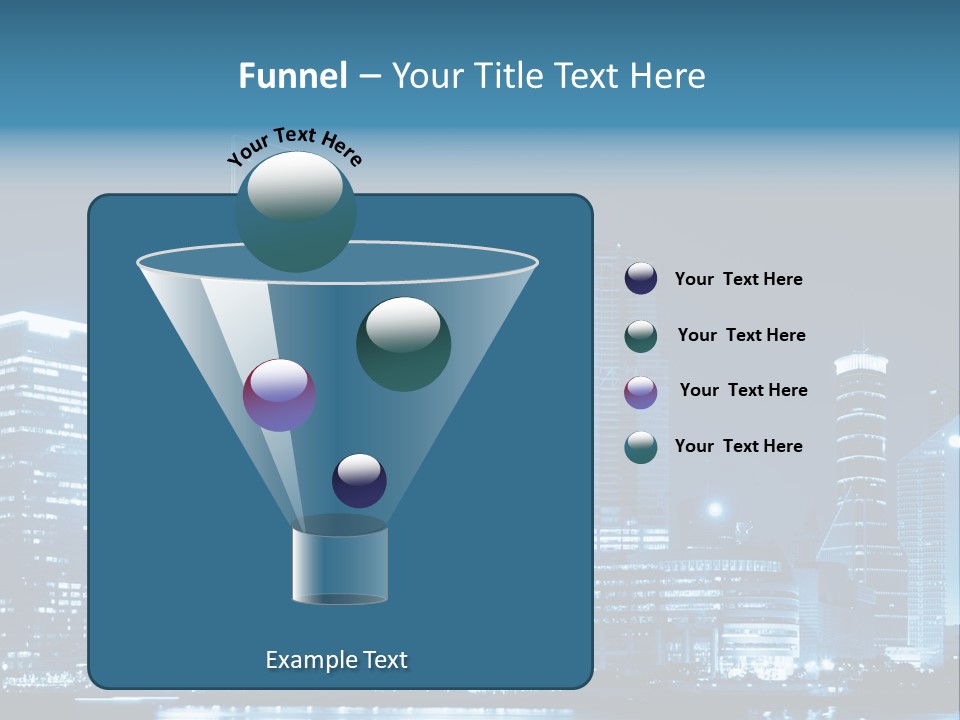 Cityscape Oriental Office PowerPoint Template