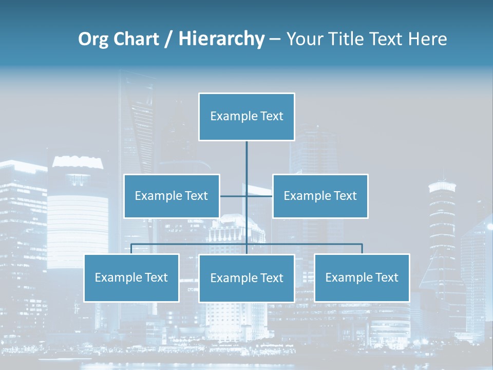Cityscape Oriental Office PowerPoint Template