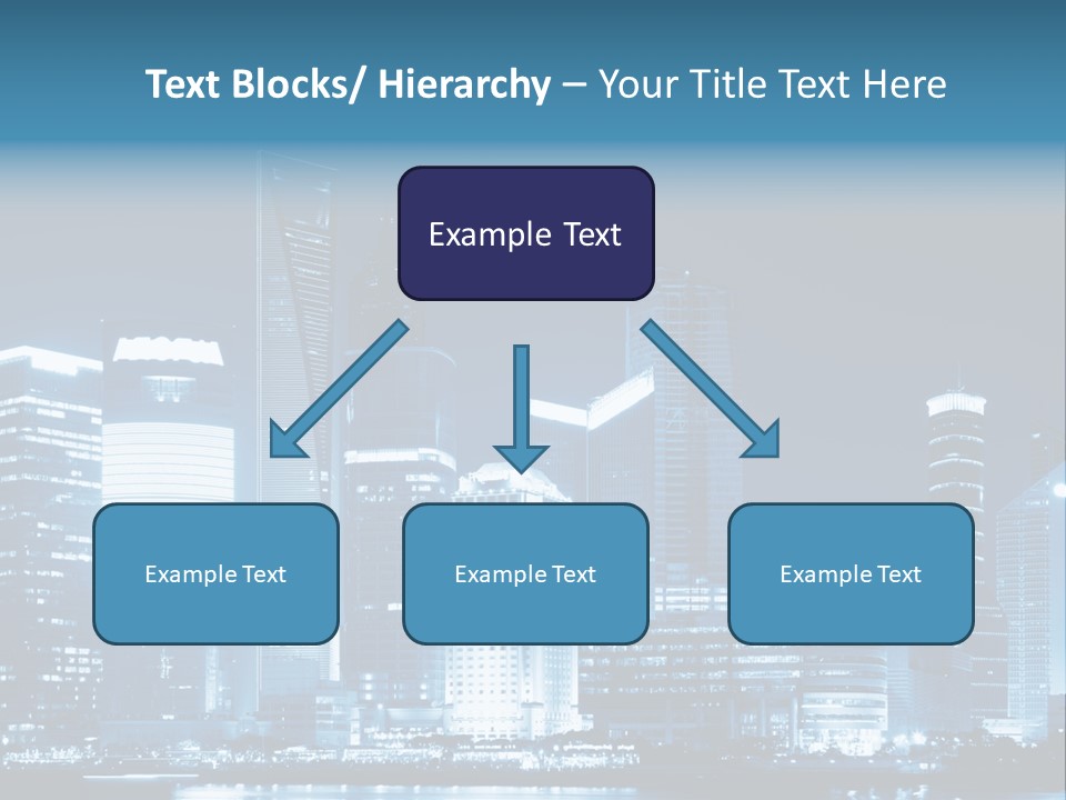 Cityscape Oriental Office PowerPoint Template