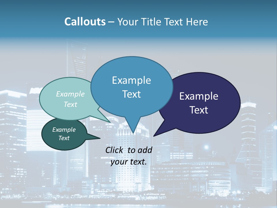 Cityscape Oriental Office PowerPoint Template