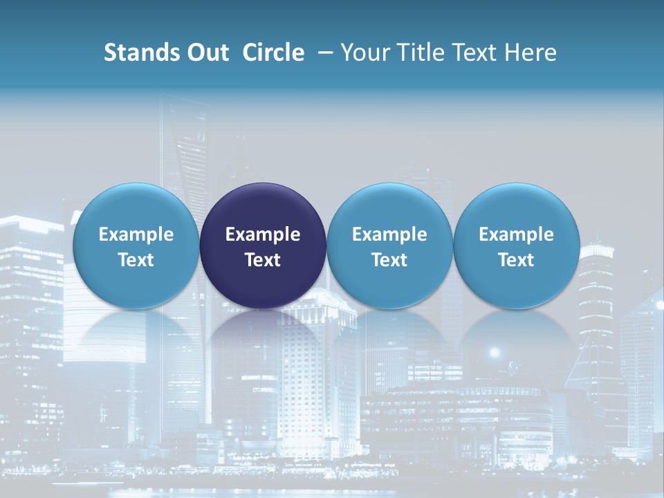 Cityscape Oriental Office PowerPoint Template