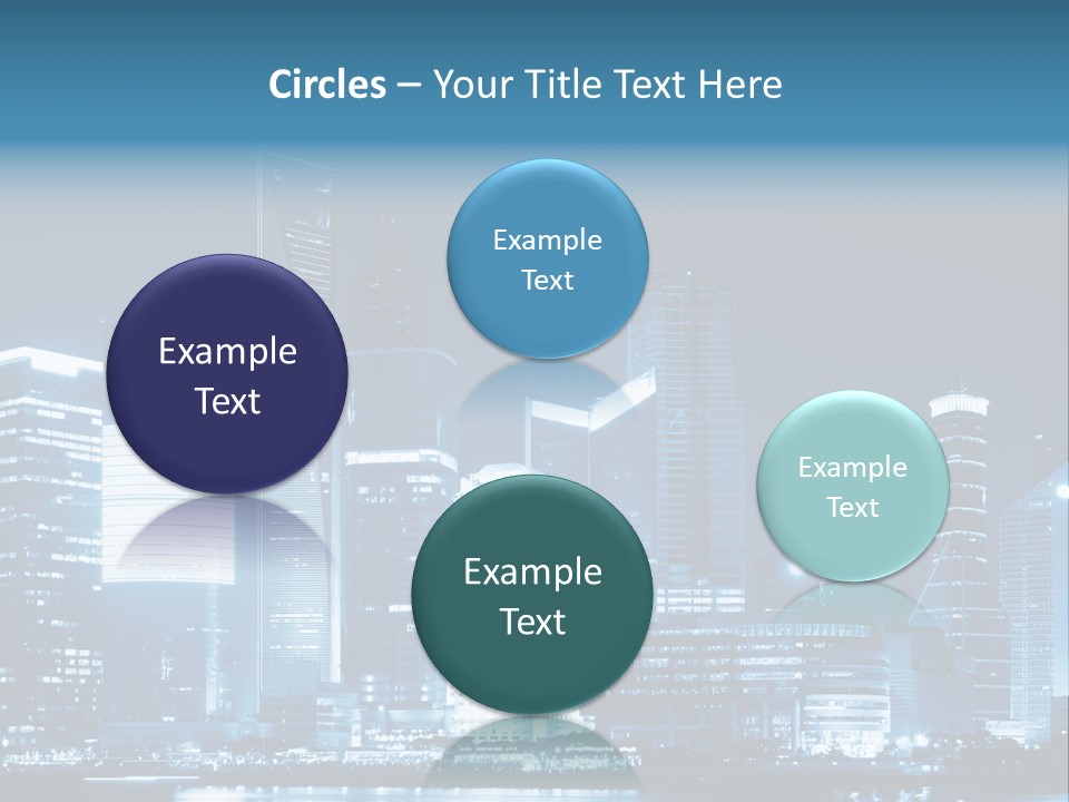 Cityscape Oriental Office PowerPoint Template