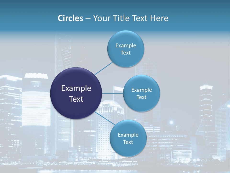 Cityscape Oriental Office PowerPoint Template