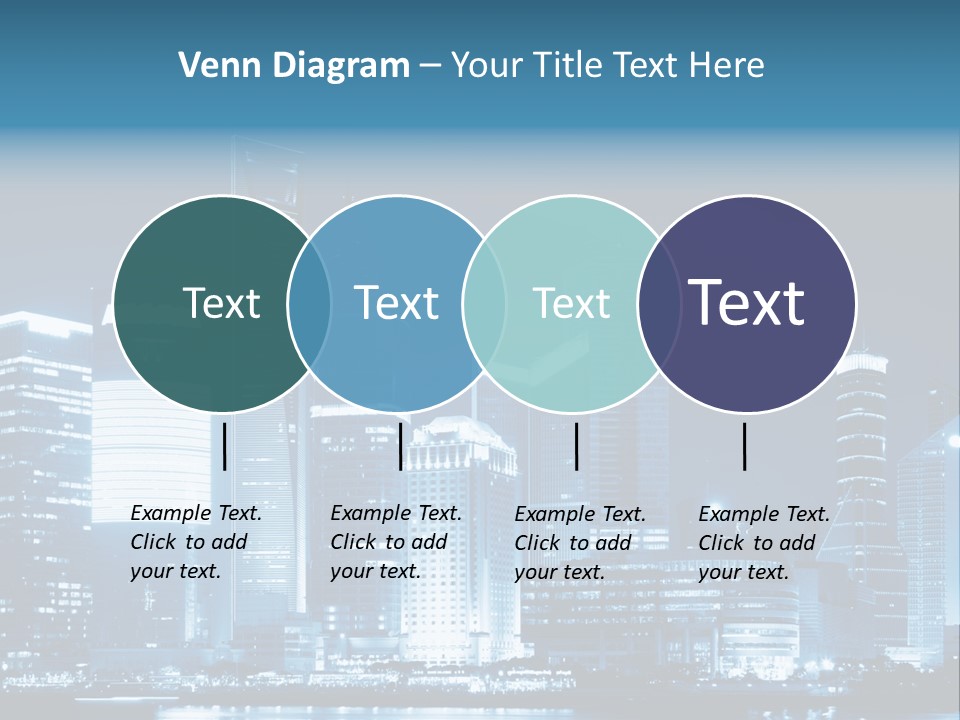 Cityscape Oriental Office PowerPoint Template
