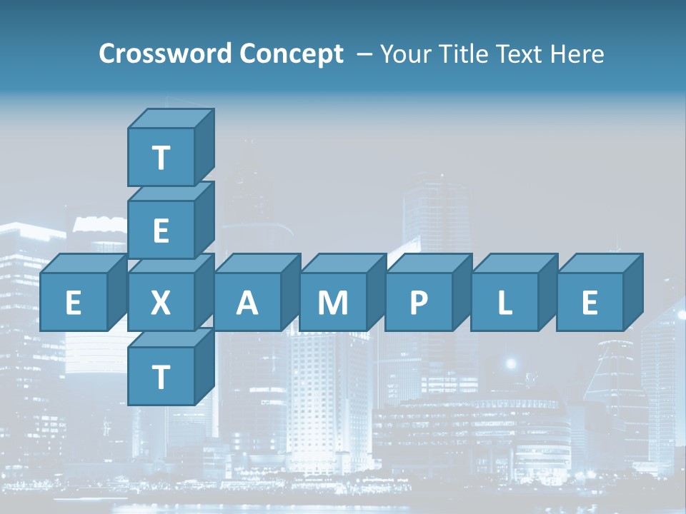 Cityscape Oriental Office PowerPoint Template