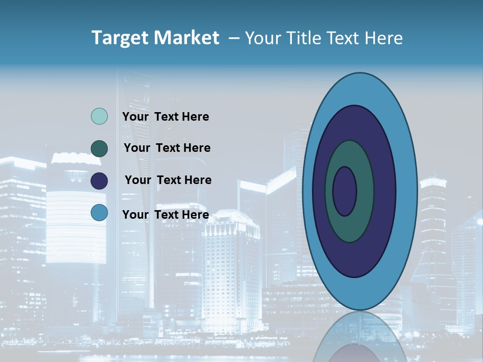 Cityscape Oriental Office PowerPoint Template