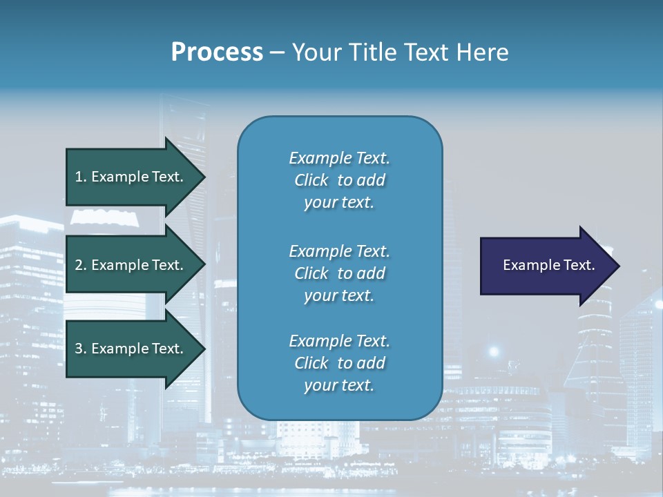 Cityscape Oriental Office PowerPoint Template