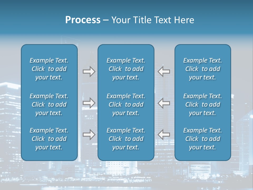 Cityscape Oriental Office PowerPoint Template