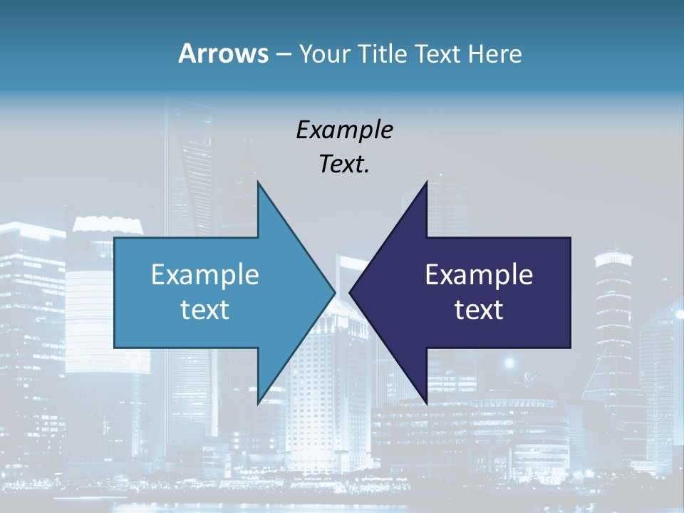 Cityscape Oriental Office PowerPoint Template