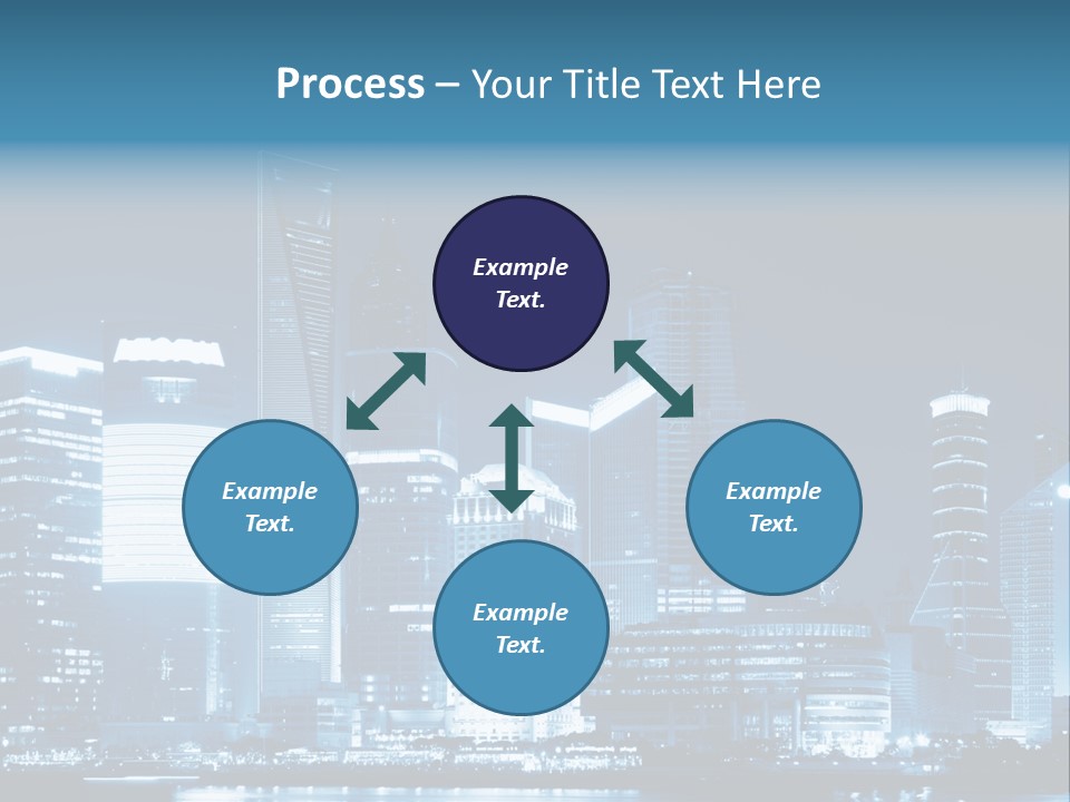 Cityscape Oriental Office PowerPoint Template
