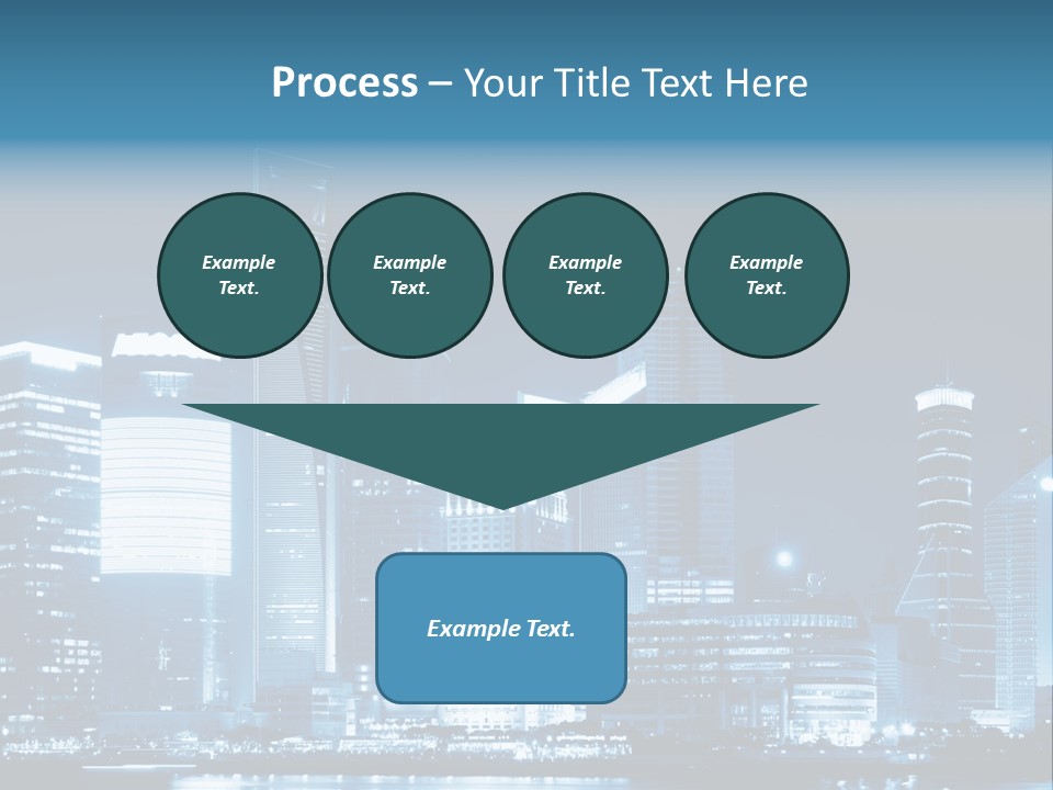 Cityscape Oriental Office PowerPoint Template