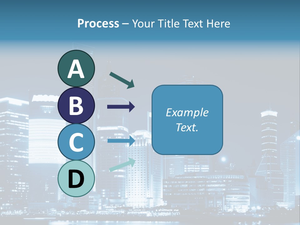 Cityscape Oriental Office PowerPoint Template
