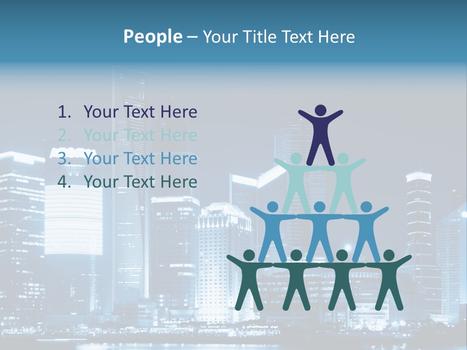 Cityscape Oriental Office PowerPoint Template