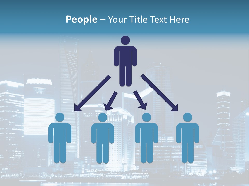 Cityscape Oriental Office PowerPoint Template