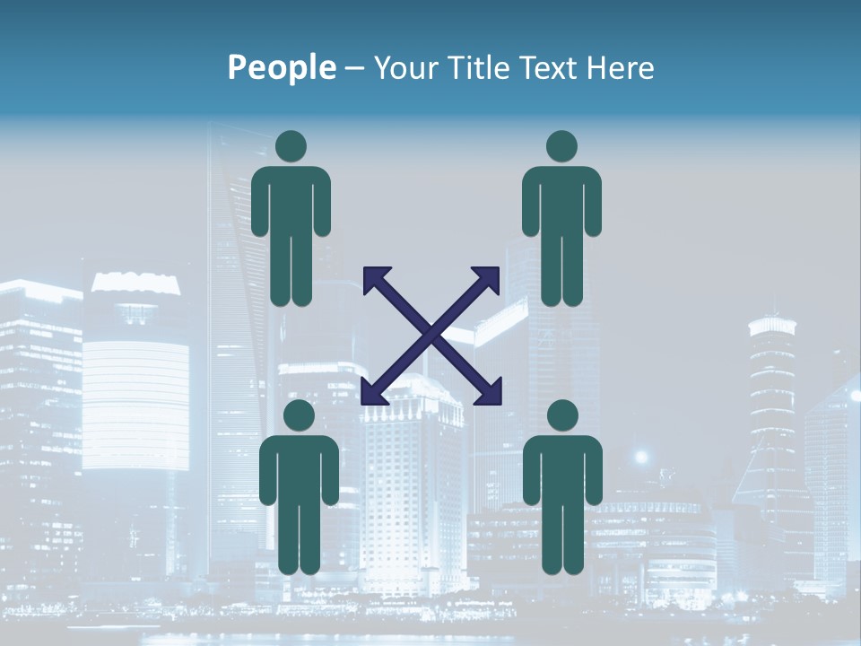 Cityscape Oriental Office PowerPoint Template