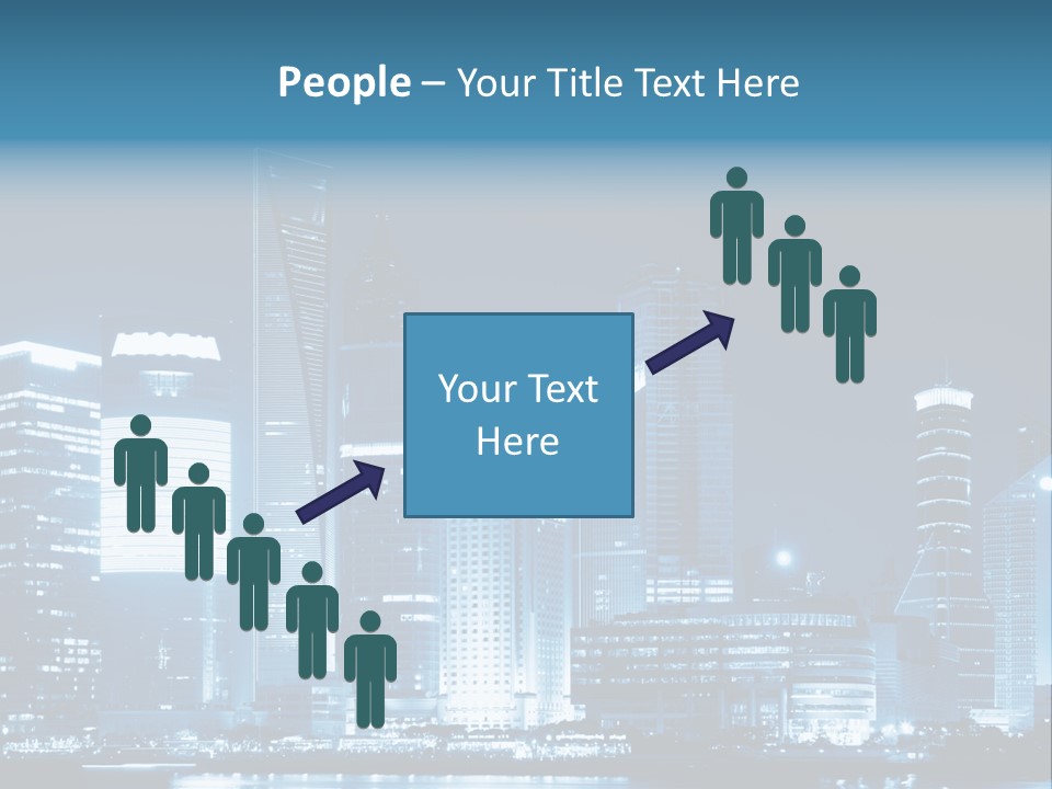 Cityscape Oriental Office PowerPoint Template