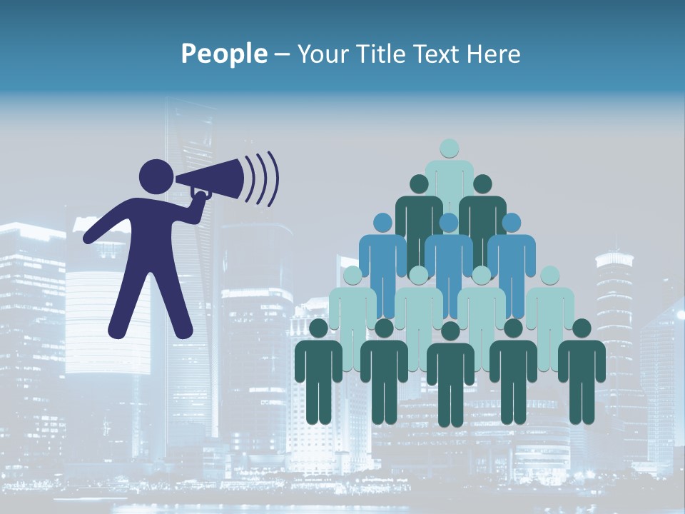 Cityscape Oriental Office PowerPoint Template