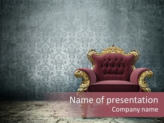 Nobody Dark Stained PowerPoint Template