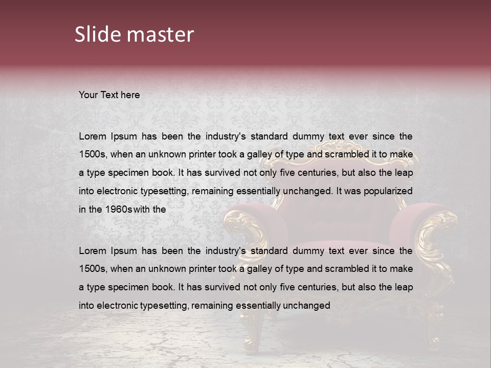 Nobody Dark Stained PowerPoint Template