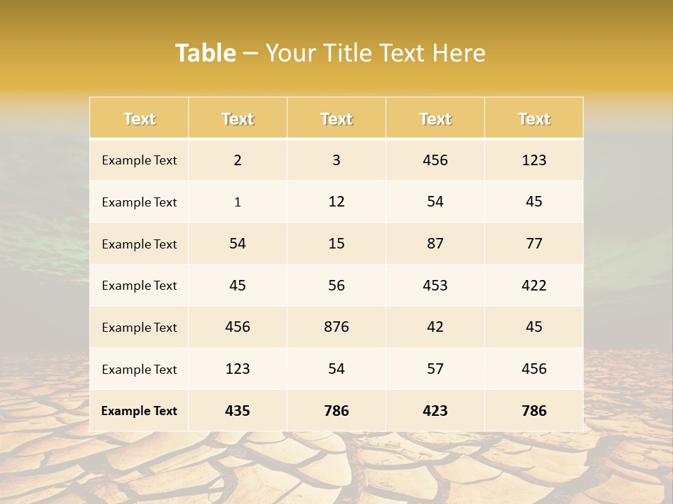 Land Surface Close Up PowerPoint Template