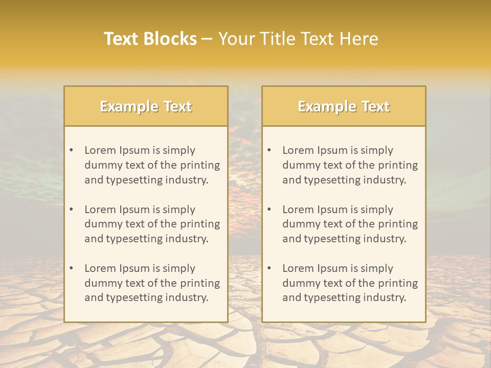 Land Surface Close Up PowerPoint Template
