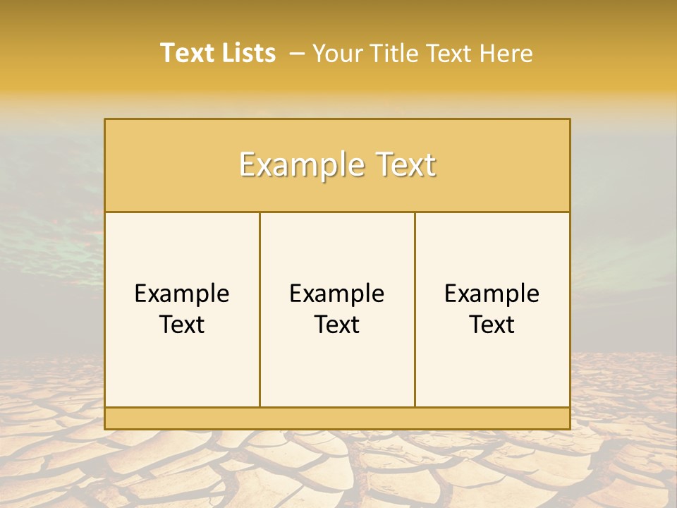 Land Surface Close Up PowerPoint Template