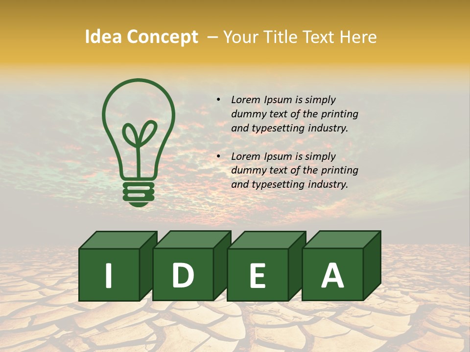 Land Surface Close Up PowerPoint Template