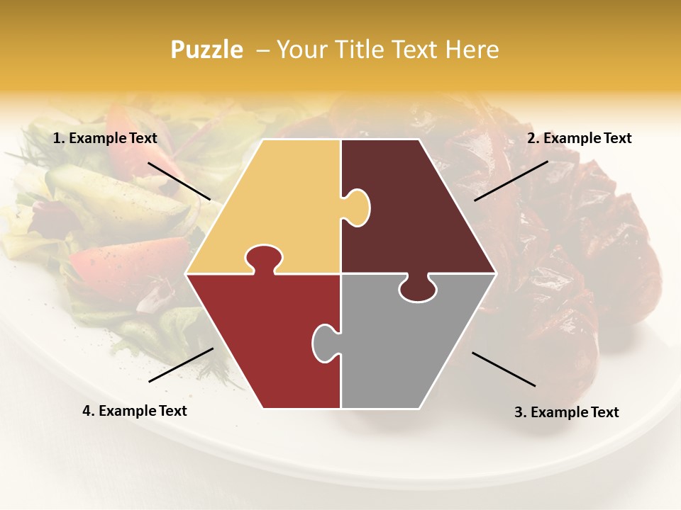 Sausage Dine Nutrition PowerPoint Template